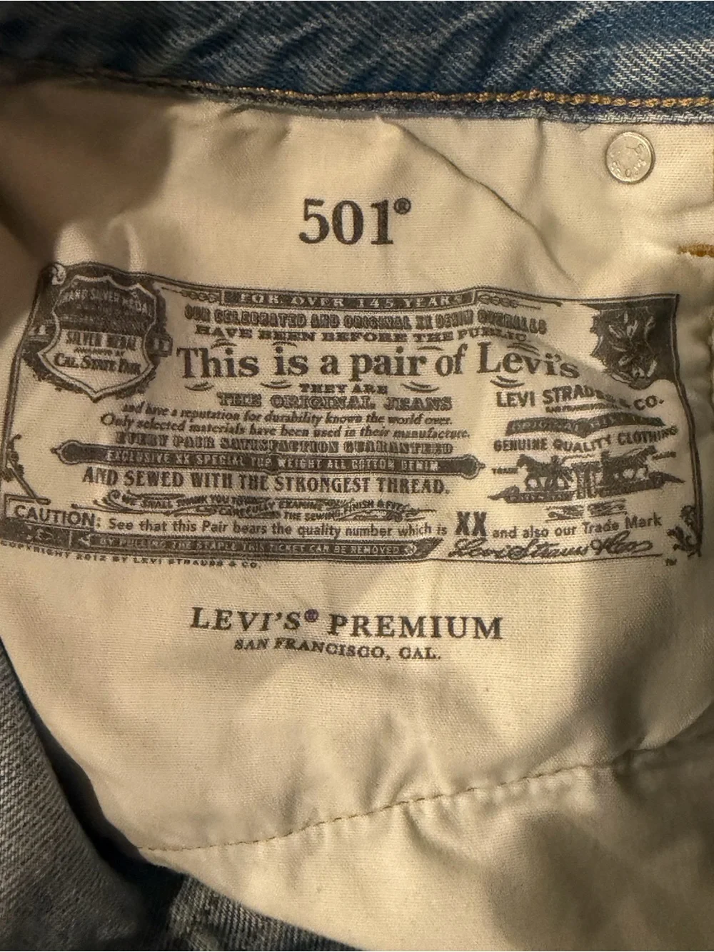 Levis 501 90s Fit Men Straight Leg Button Fly Medium Wash Denium Blue Jean 29×30